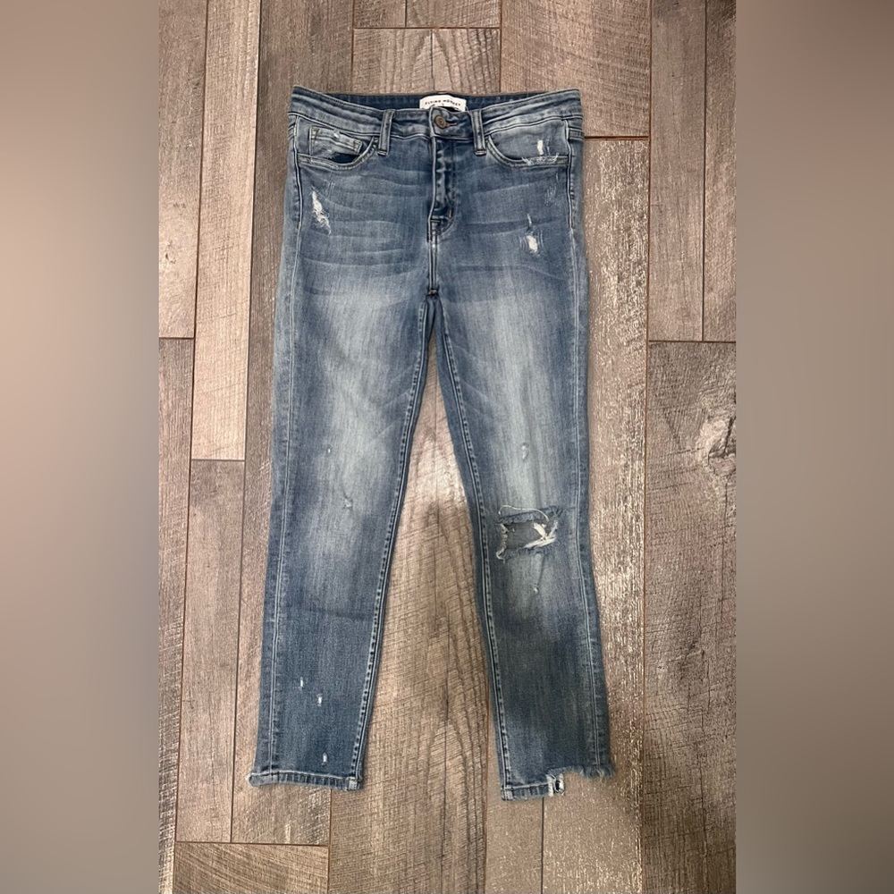 Flying Monkey Distressed Blue Jeans